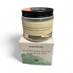 Evanhealy Whipped Shea Butter Balm with Olive Leaf. 1.9 oz. Ex7/26
100% Organic